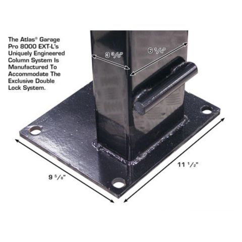Atlas PRO8000EXT-L-FPD 4 Post Lift 8000 lb Extra Tall Extra Long Storage