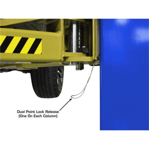 Atlas PVL9BP-FPD 2 Post Lift 9000 lb Baseplate Low Ceiling