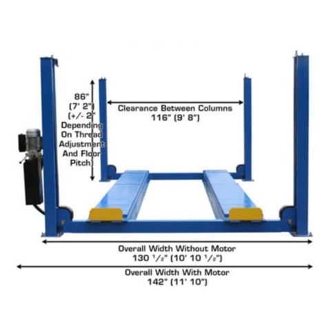 Atlas ATEATTD-414AT-FPD 4-Post Lift 14000 lb Alignment