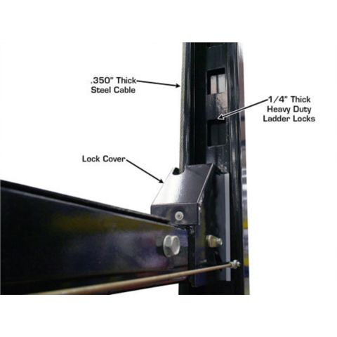 Atlas PRO8000EXT-L-FPD 4 Post Lift 8000 lb Extra Tall Extra Long Storage