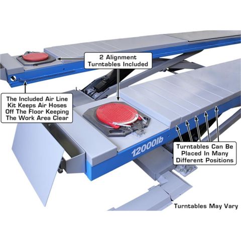 Atlas 12ASL Alignment Scissor Lift 12,000 lb Car Lift