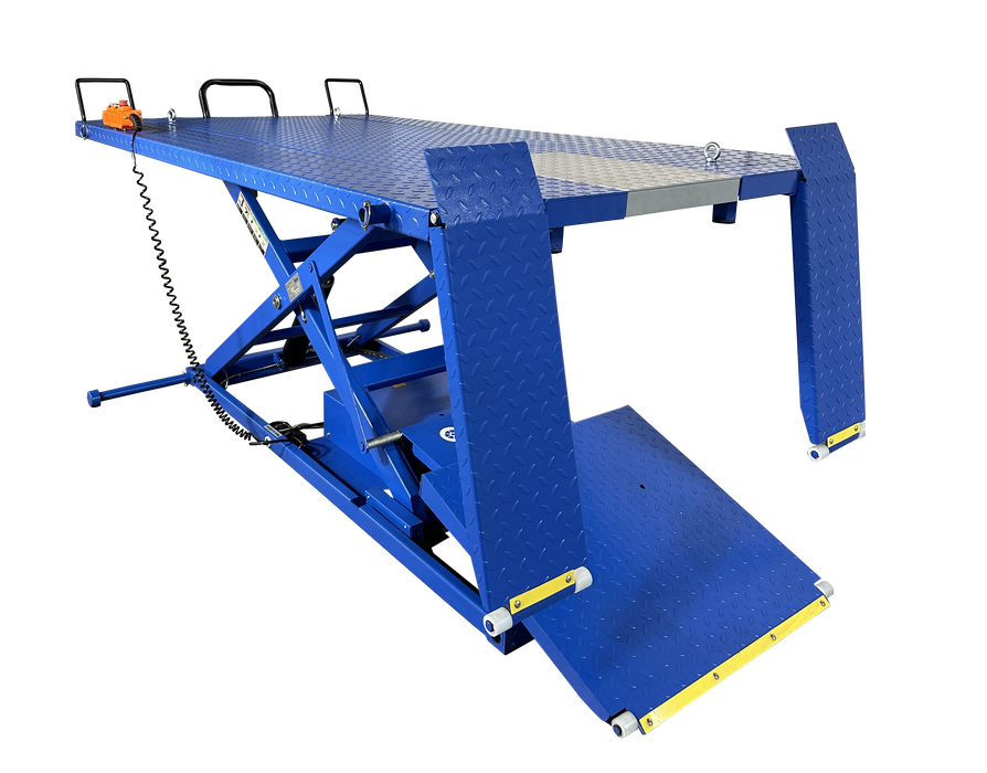 iDEAL A-2200IEH-XR Electric Hydraulic ATV Lift Bench 2,200 lb Retractable Ramp