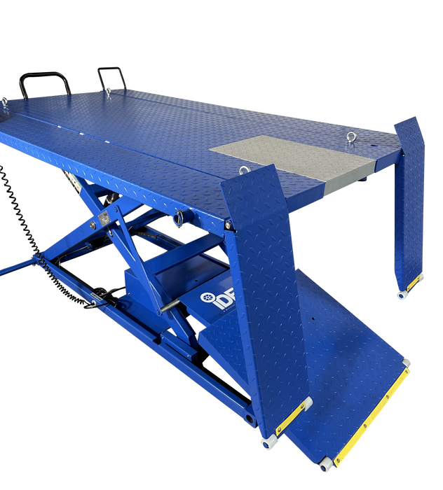 iDEAL A-2200IEH-XR Electric Hydraulic ATV Lift Bench 2,200 lb Retractable Ramp