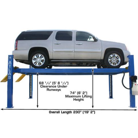 Atlas ATEATTD-412-FPD 4-Post Lift 12000 lb Heavy Duty