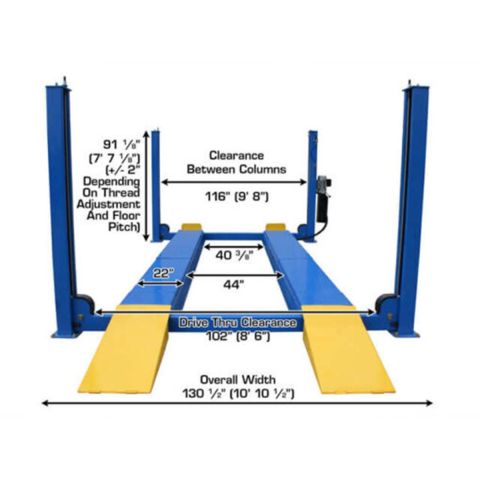 Atlas ATEATTD-414AT-FPD 4-Post Lift 14000 lb Alignment