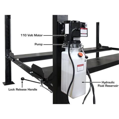 Atlas APEX8 8000 lb 4-Post Lift Combo with RJ35 Sliding Bridge Jacks