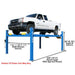 Atlas ATEATTD-412-FPD 4-Post Lift 12000 lb Heavy Duty