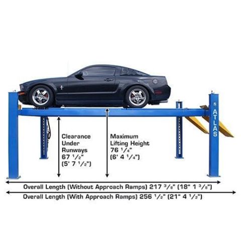 Atlas ATEATTD-414AT-FPD 4-Post Lift 14000 lb Alignment