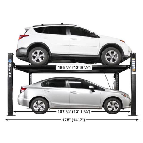 Atlas ATEATTD-APEX8-FPD 4-Post Lift 8000 lb ALI Certified