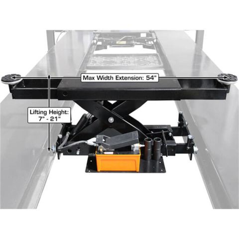 Atlas ATEATTD-RJ6BK-FPD Rolling Bridge Jack 6000 lb Air Hydraulic