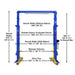 Atlas PVL15-FPD 2 Post Lift 15000 lb Overhead Heavy Duty