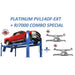 Atlas Platinum PVL14OF-EXT 14000 lb 4-Post Open Front Alignment Lift Combo with RJ7000 Sliding Bridge Jacks