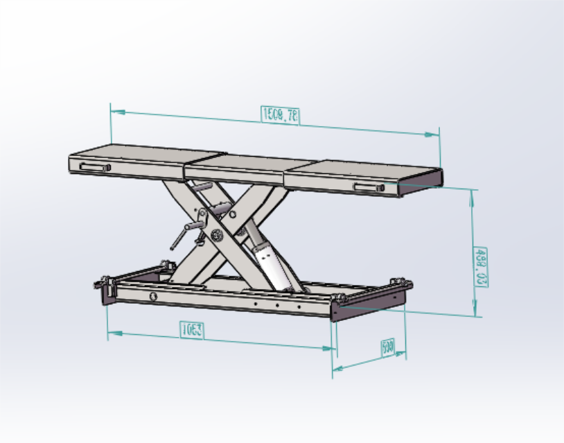 Katool KT-RJ50 Rolling Jack 5000 lbs - Fits KT-4H110 lift and KT-4H850