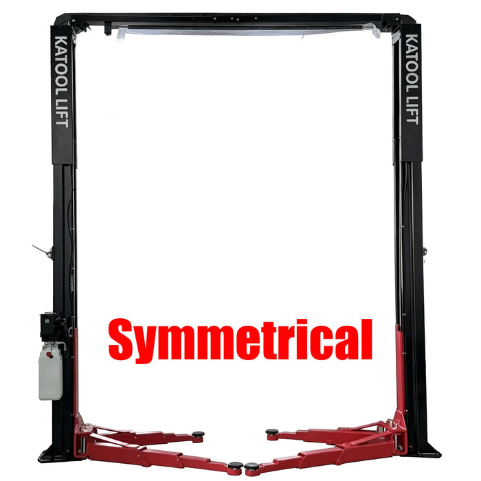 Katool KT-ZL110M Assym Two-Post Lift, Single Lock Release 11,000 lbs