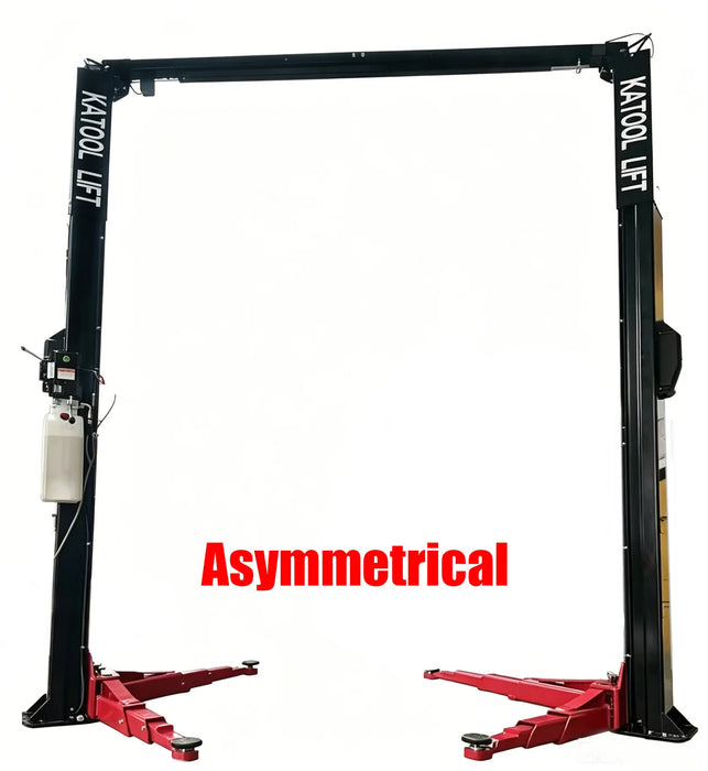 Katool KT-ZL110M Assym Two-Post Lift, Single Lock Release 11,000 lbs