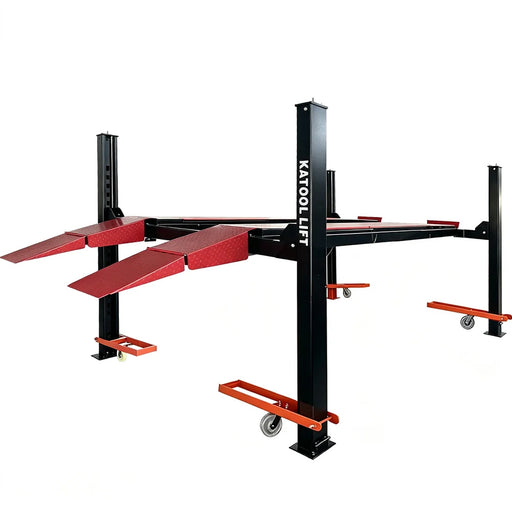 Katool KT-4M110PA Four Post Alignment Lift w/ Rolling Jack RJ70 11,000 lbs