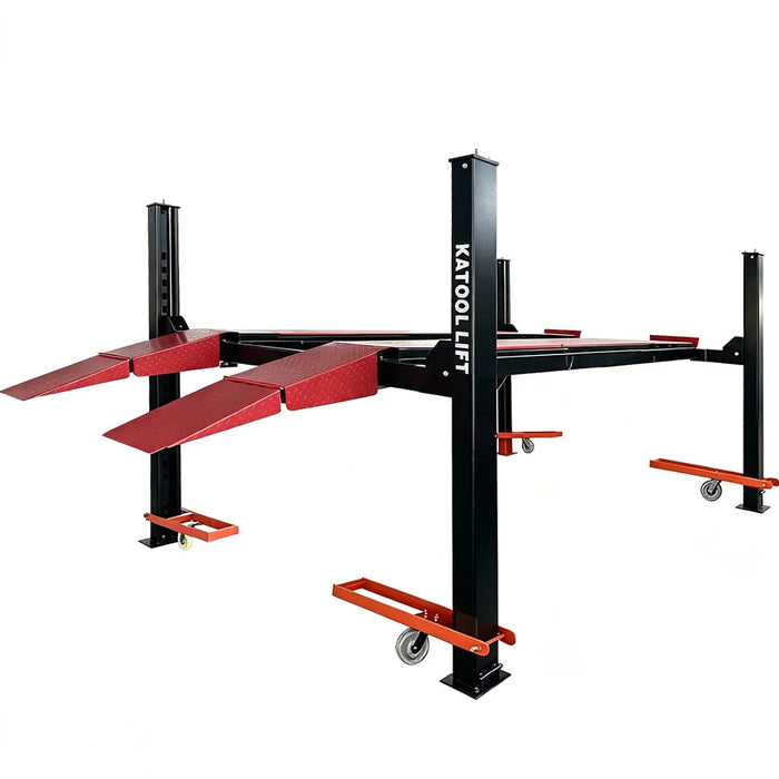 Katool KT-4M110PA Four Post Alignment Lift w/ Rolling Jack RJ70 11,000 lbs
