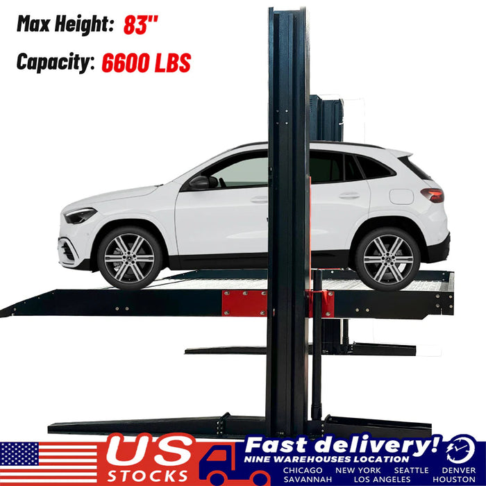 Katool KT-P2700 Two-Post Platform Parking Lift 6,600 lbs