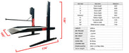 Katool KT-P2700 Two-Post Platform Parking Lift 6,600 lbs