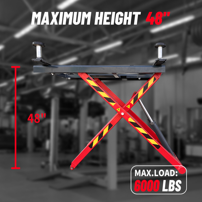 Katool KT-X66 6600 lbs. Portable Mid-Rise Scissor Lift