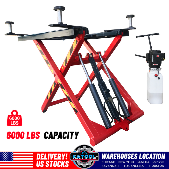 Katool KT-X66 6600 lbs. Portable Mid-Rise Scissor Lift
