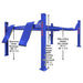 Atlas PVL14OF-EXT-FPD 4 Post Lift 14000 lb Open Front Alignment