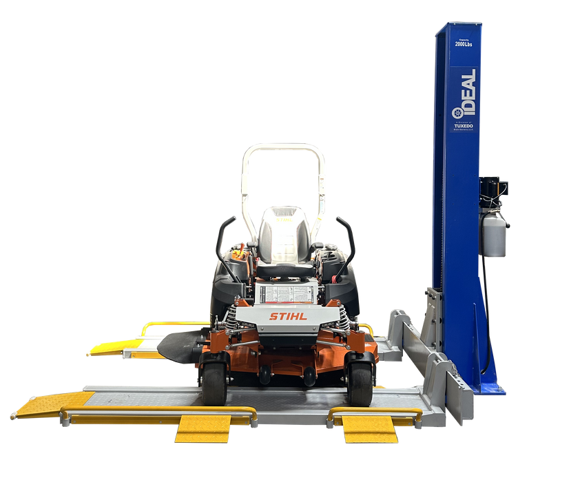 iDEAL SC-2K-UTV-X Single Column UTV Mower Storage Service Lift 2,000 lb