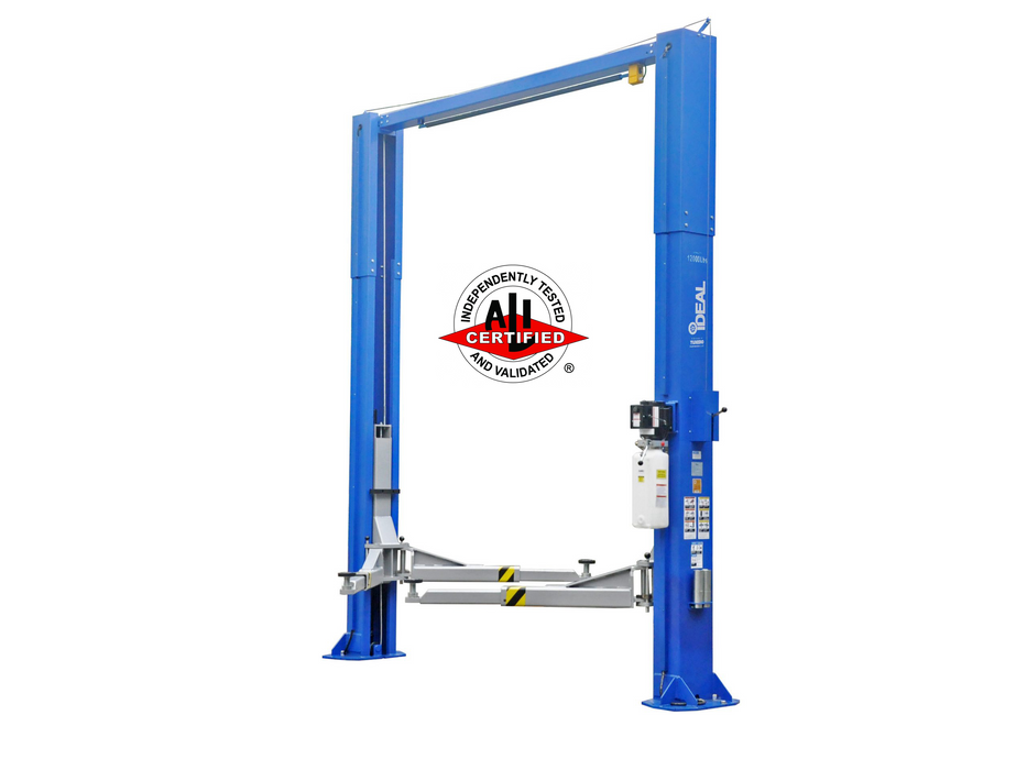 Tuxedo TP12KSC-DX Two Post Clear Floor Lift 12,000 lb Symmetric Arms
