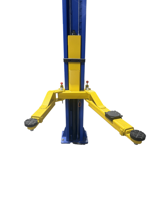 Tuxedo TP9KACX Two Post Clear Floor Lift 9,000 lb Asymmetric Arms
