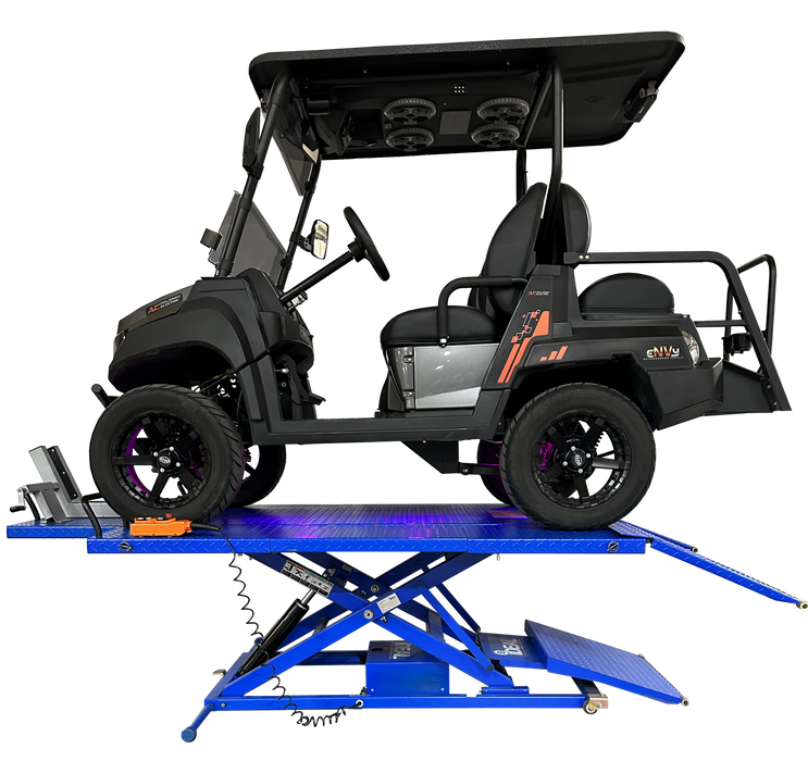 iDEAL U-2200IEH-XR Electric Hydraulic UTV Lift Bench 2,200 lb Retractable Ramp