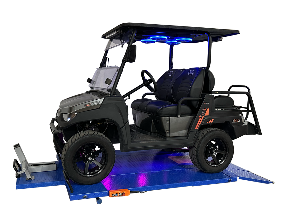 iDEAL U-2200IEH-XR Electric Hydraulic UTV Lift Bench 2,200 lb Retractable Ramp