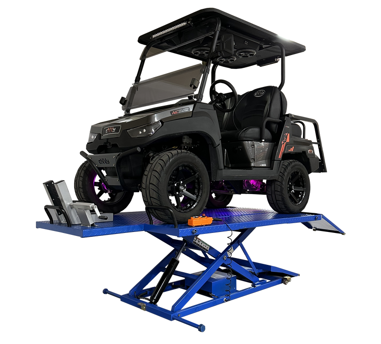 iDEAL U-2200IEH-XR Electric Hydraulic UTV Lift Bench 2,200 lb Retractable Ramp