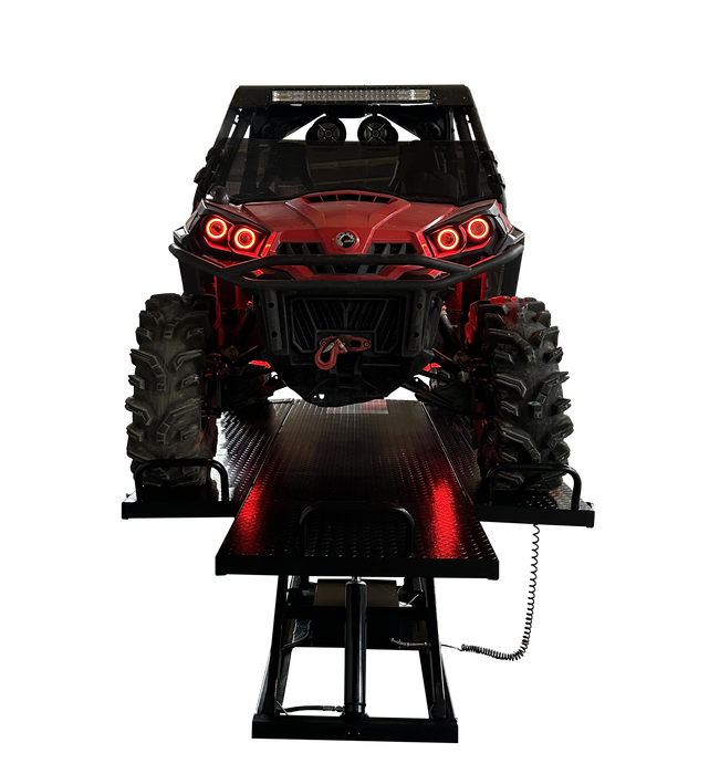 iDEAL U-2200IEH-XR-BLK UTV Lift Bench 2,200 lb Electric/Hydraulic