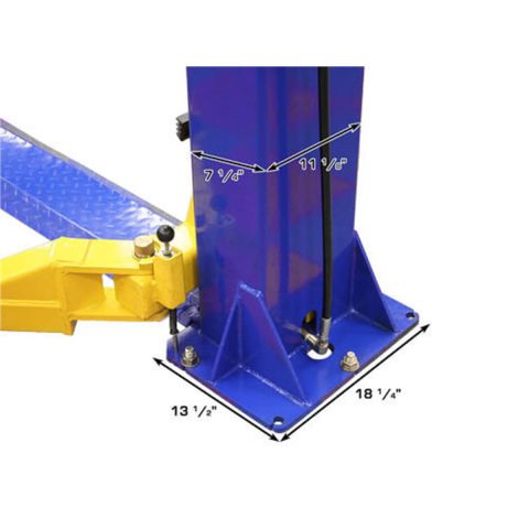 Atlas 9KBPX-FPD 2 Post Lift 9000 lb Baseplate Low Ceiling