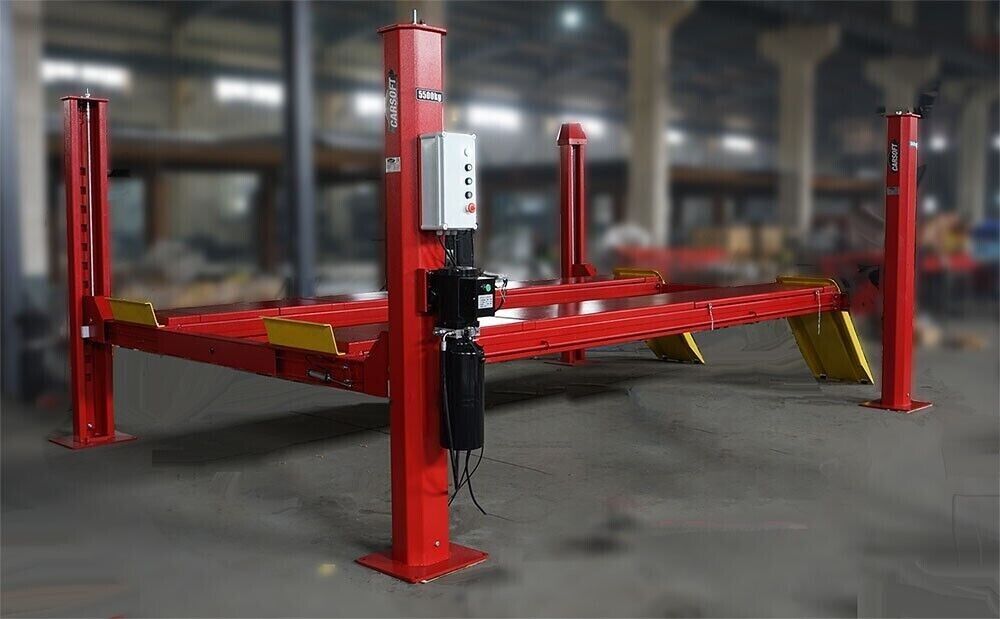 15000Lbs Four Posts Parking Lift 4-Post Auto Lift Alignment Rolling Jack Pickup