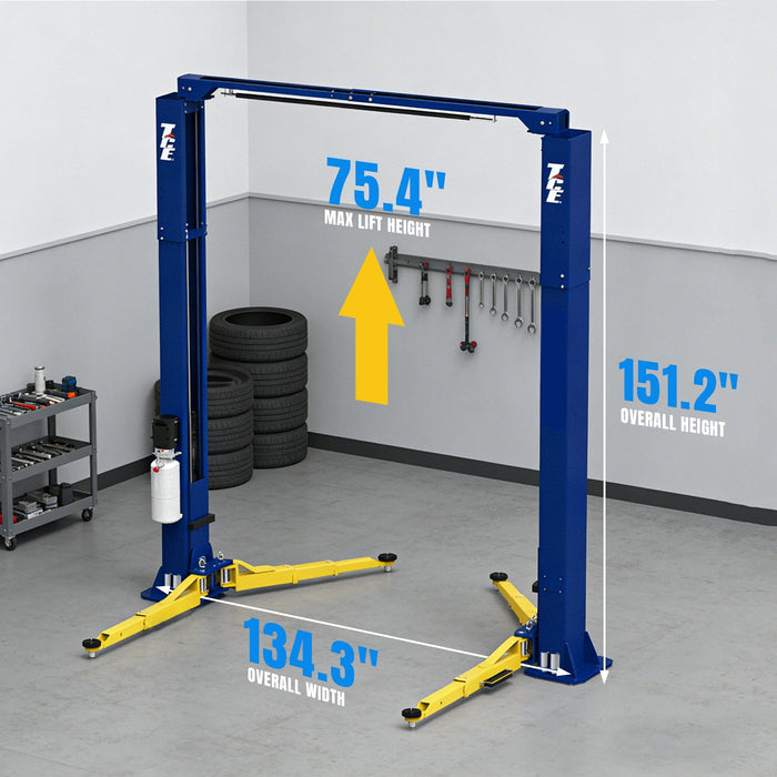2-Post Overhead Car Lift 10,000 Lbs image 3