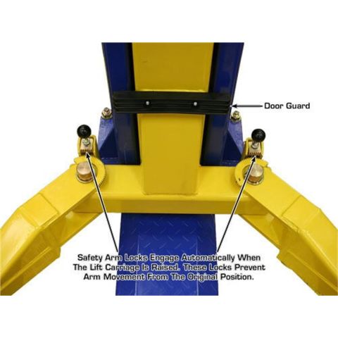 Atlas 9KBPX-FPD 2 Post Lift 9000 lb Baseplate Low Ceiling
